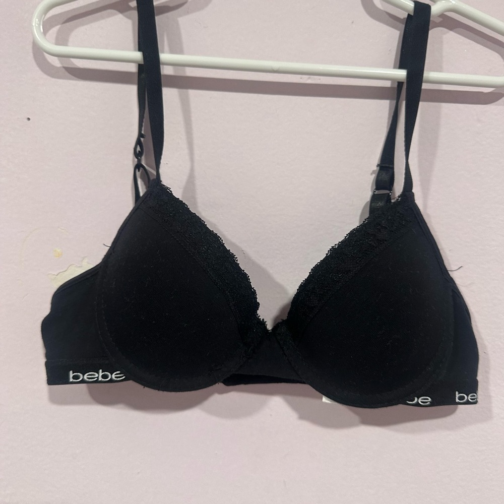 Bebe Elegant Black Lace Bra